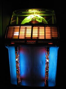 6 1955 Wurlitzer 1800 jukebox