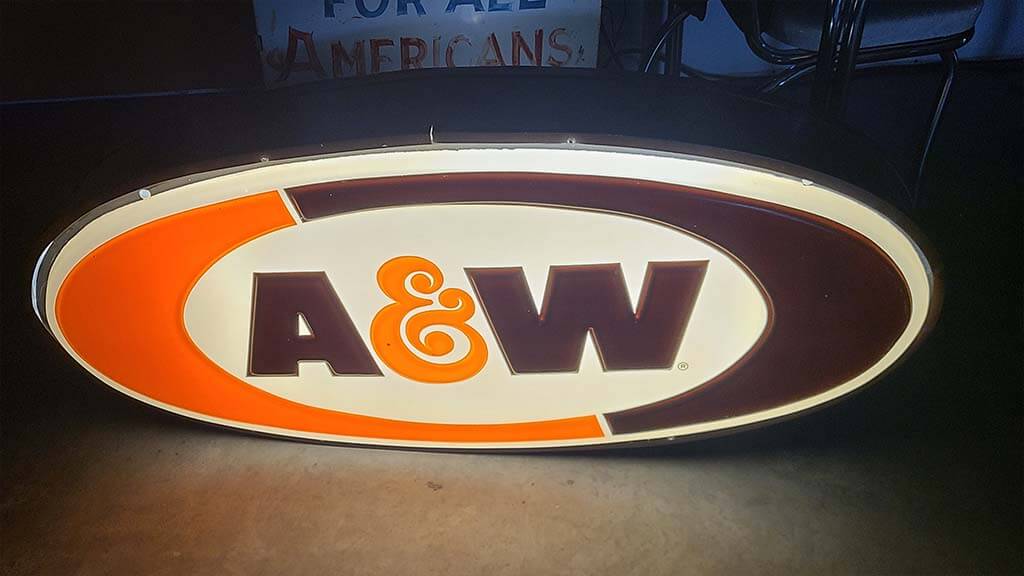 A&W Root Beer Lighted Sign | Buy Gone Classics